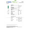 LITHIUM VARTA BATERIJA 3V CR AA 6117 Litijum Li-MnO2
